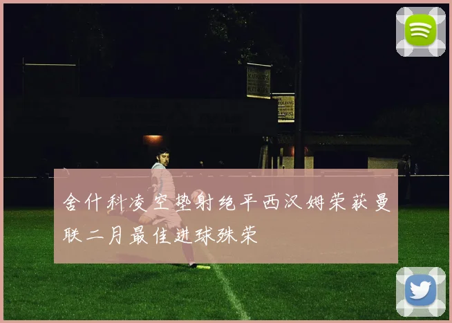 舍什科凌空垫射绝平西汉姆荣获曼联二月最佳进球殊荣